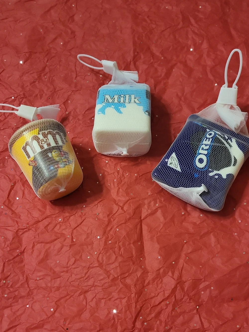 Milk & Cookie Themed  Squishies Set - Blue/White/Yellow